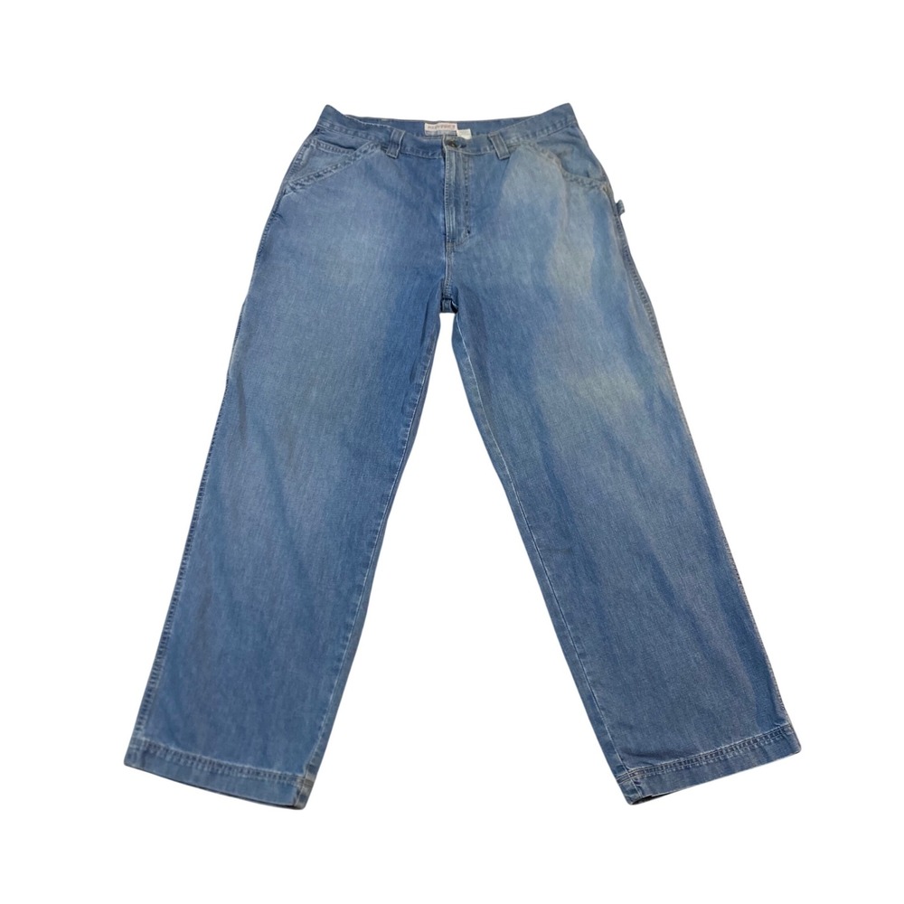 Old Navy Mens Painter Jeans 38x32 Blue Denim Carpenter Work Pants WZ365-7A